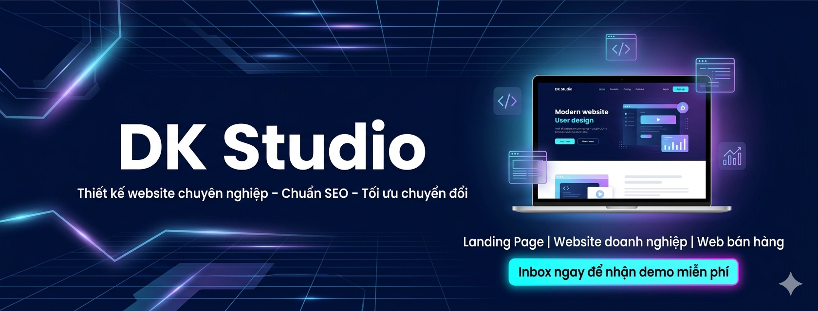 DK Studio - Thiết kế website chuyên nghiệp, chuẩn SEO, tối ưu chuyển đổi